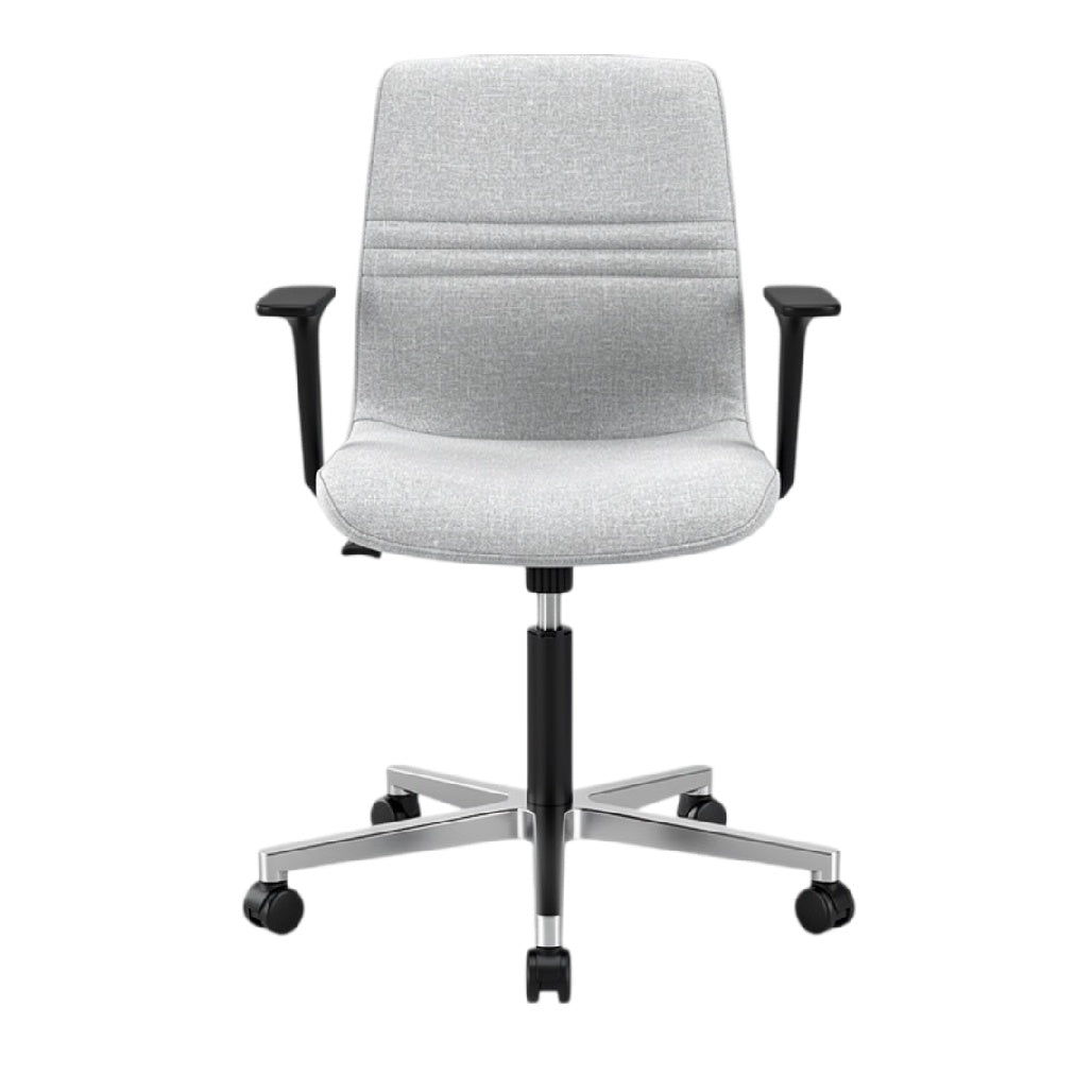 **Ergonomische bureaustoel met verstelbare hoogte en wieltjes**